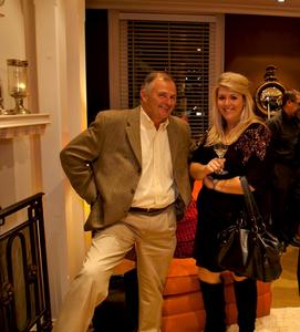 Philip Jenkins from Blanket Bay and Olivia Smith from Scott Dunn Travel in the UK
